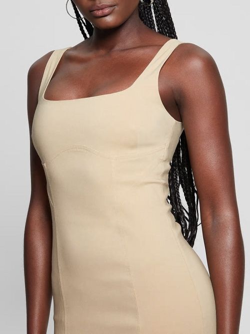 Guess Eco Sara Pencil Dress Bej | GUESS-SN27033