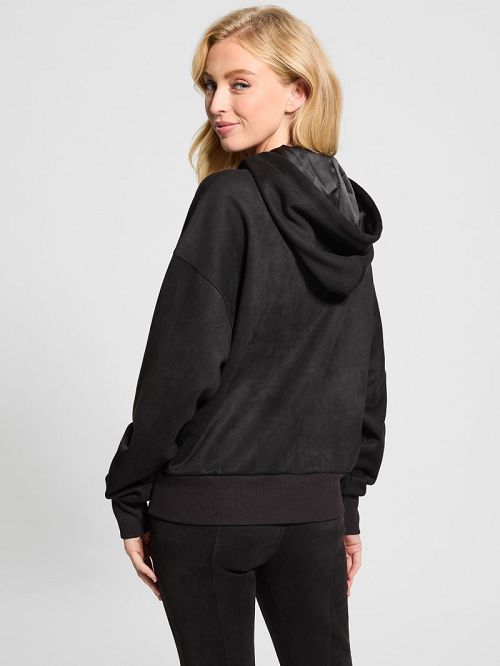 Guess Eco Scuba-Knit Hoodie Negrii | GUESS-SN27713