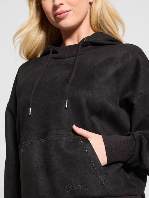 Guess Eco Scuba-Knit Hoodie Negrii | GUESS-SN27713