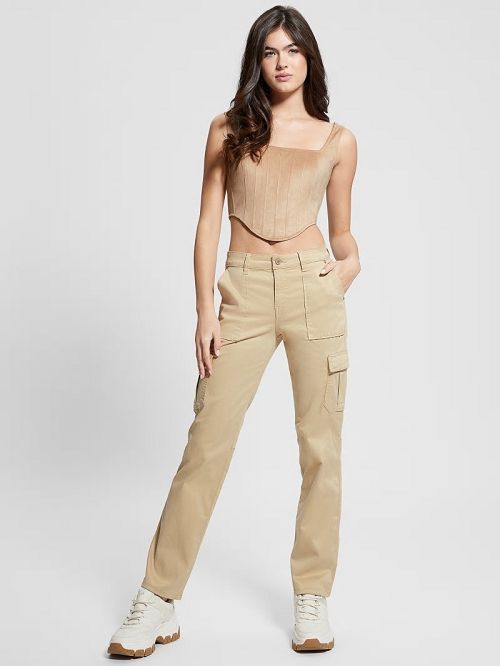 Guess Eco Sexy Cargo Pants Bej | GUESS-SN28307