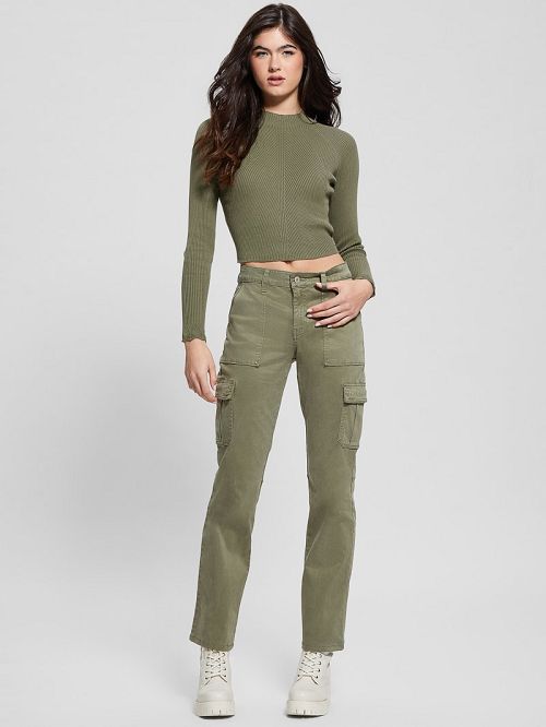 Guess Eco Sexy Cargo Pants Verzi | GUESS-SN28310