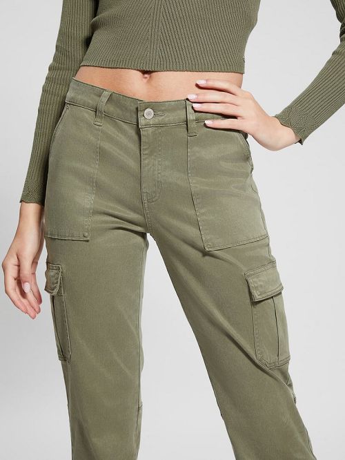 Guess Eco Sexy Cargo Pants Verzi | GUESS-SN28310