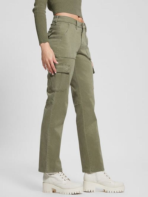 Guess Eco Sexy Cargo Pants Verzi | GUESS-SN28310