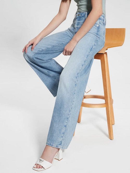 Guess Eco Sexy Palazzo Jeans Albastri | GUESS-SN26691
