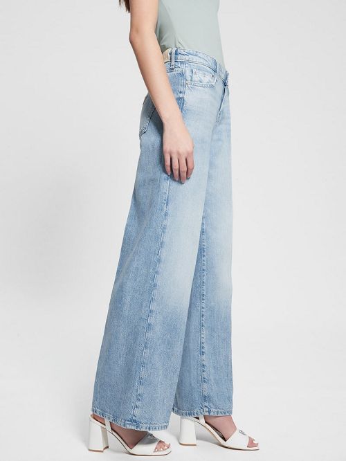 Guess Eco Sexy Palazzo Jeans Albastri | GUESS-SN26691