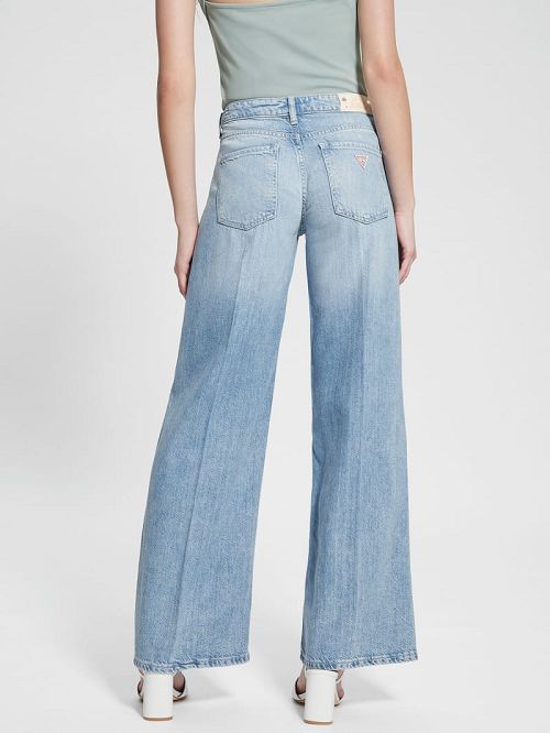 Guess Eco Sexy Palazzo Jeans Albastri | GUESS-SN26691