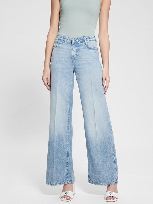Guess Eco Sexy Palazzo Jeans Albastri | GUESS-SN26691