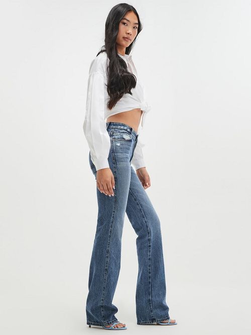 Guess Eco Sexy Straight Jeans Albastri | GUESS-SN26651