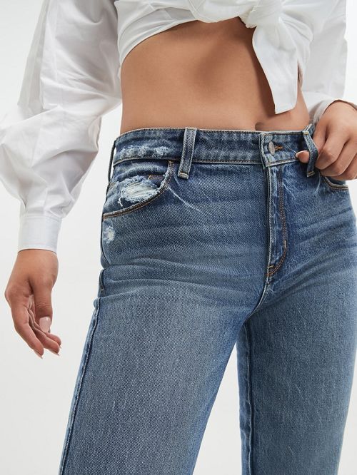 Guess Eco Sexy Straight Jeans Albastri | GUESS-SN26651
