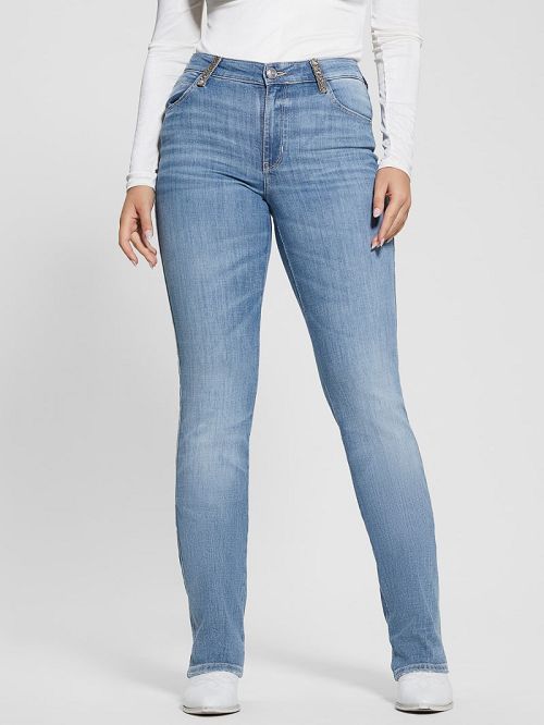 Guess Eco Sexy Straight Jeans Albastri | GUESS-SN26503