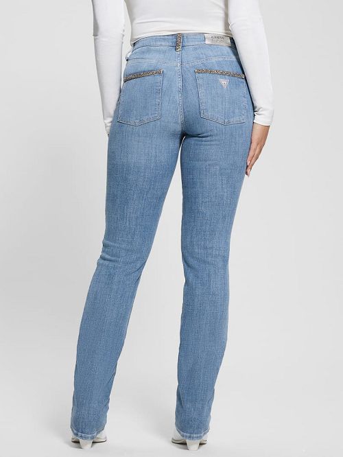 Guess Eco Sexy Straight Jeans Albastri | GUESS-SN26503