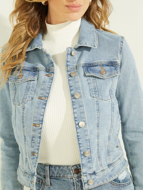 Guess Eco Sexy Trucker Jacket Albastri | GUESS-SN26701