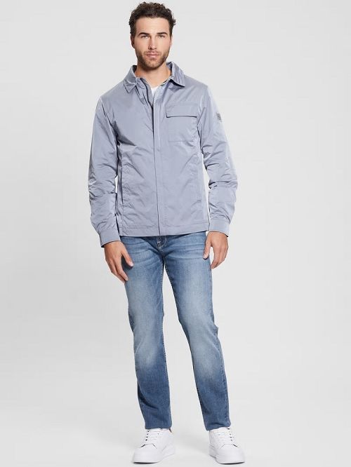 Guess Eco Shacket Albastri | GUESS-SN30771