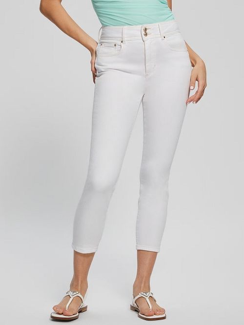Guess Eco Shape Up Capris Albi | GUESS-SN26632
