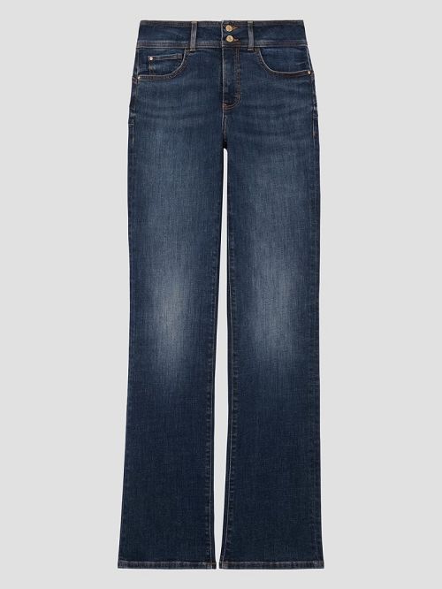 Guess Eco Shape Up High-Rise Straight Jeans Albastri | GUESS-SN26646