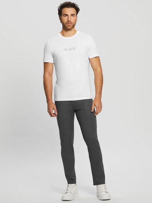 Guess Eco Signature Crewneck Tee Albi | GUESS-SN30521
