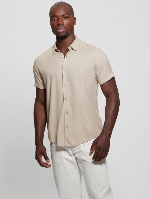 Guess Eco Solid Shirt Bej | GUESS-SN31311