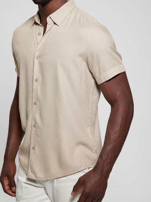 Guess Eco Solid Shirt Bej | GUESS-SN31311