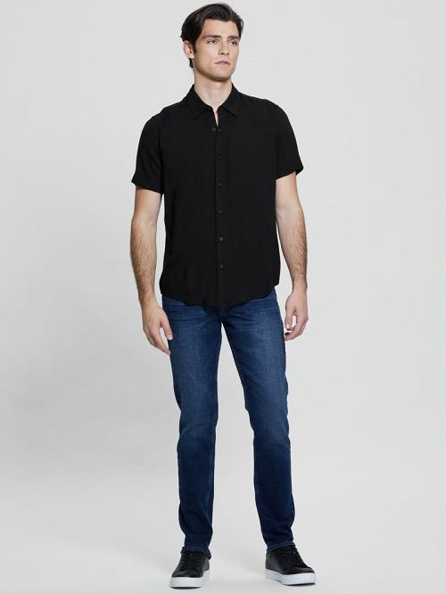 Guess Eco Solid Shirt Negrii | GUESS-SN31156