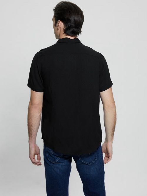 Guess Eco Solid Shirt Negrii | GUESS-SN31156