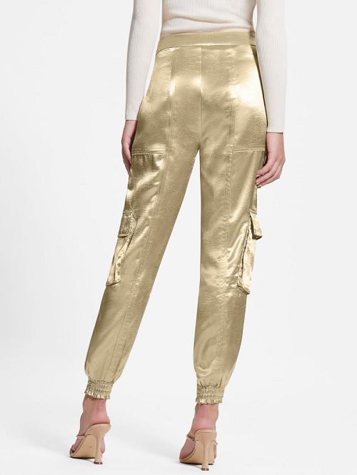 Guess Eco Soundwave Satin Cargo Pants Aurii | GUESS-SN28193