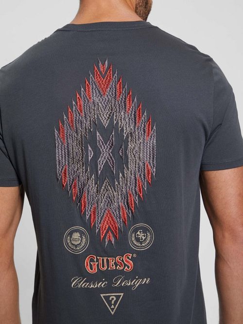 Guess Eco Southwestern Tee Negrii | GUESS-SN30685