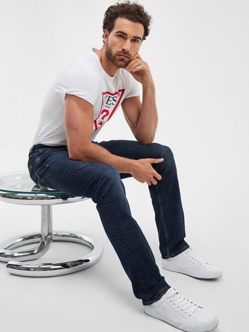 Guess Eco Straight Jeans Albastri | GUESS-SN30458
