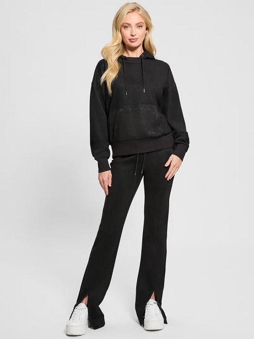 Guess Eco Sueded Scuba-Knit Pants Negrii | GUESS-SN28320