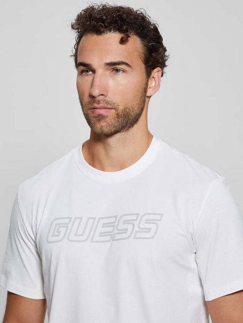 Guess Eco Tarf Logo Tee Albi | GUESS-SN30463