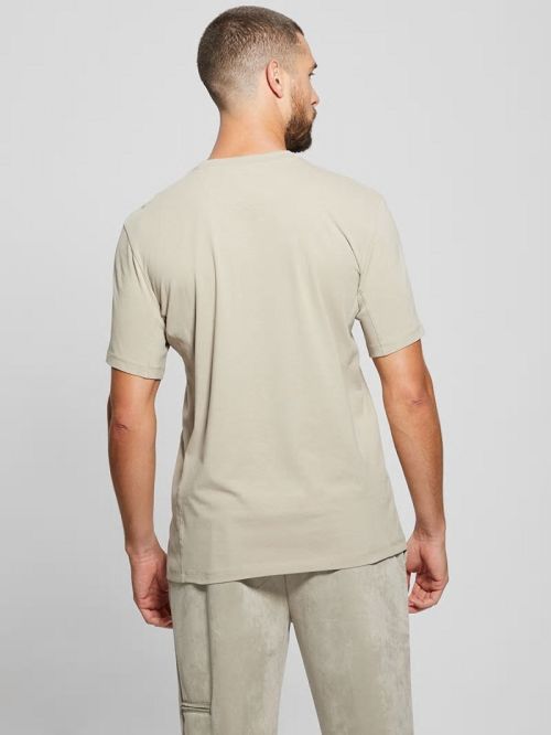 Guess Eco Tarf Logo Tee Bej | GUESS-SN30632