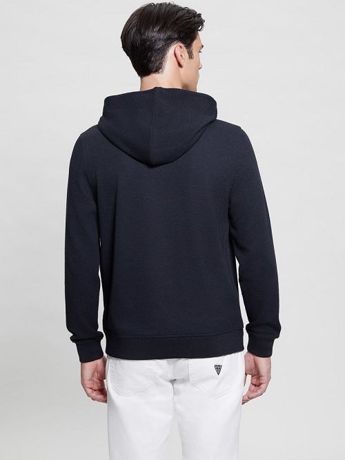 Guess Eco Tech Stretch Hoodie Albastri | GUESS-SN30893