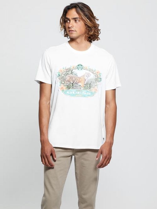 Guess Eco Tiger Label Tee Albi | GUESS-SN30645