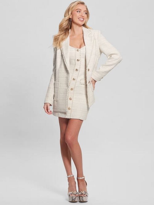 Guess Eco Tosca Tweed Blazer Bej | GUESS-SN27880