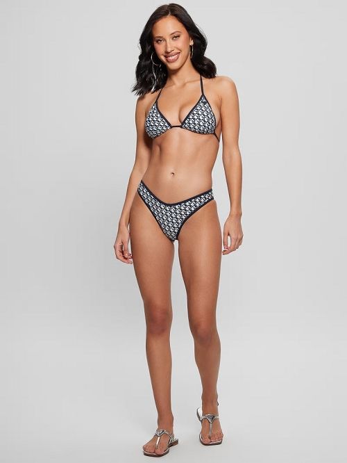 Guess Eco Triangle Bikini Top Albastri | GUESS-SN28495