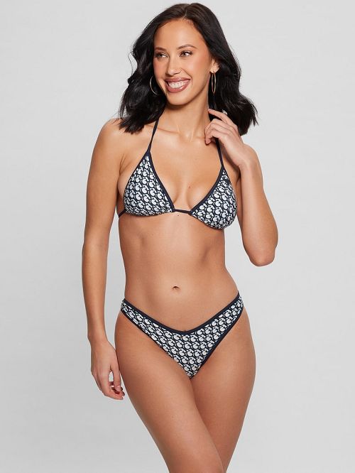 Guess Eco Triangle Bikini Top Albastri | GUESS-SN28495