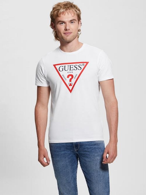 Guess Eco Triangle Classic Tee Albi | GUESS-SN30570