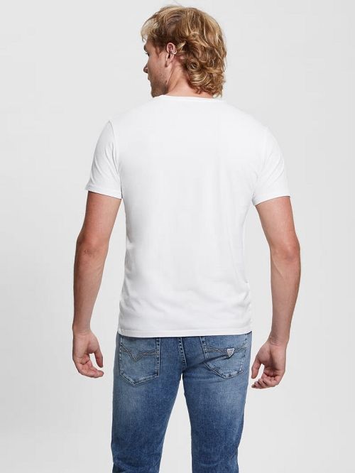 Guess Eco Triangle Classic Tee Albi | GUESS-SN30570