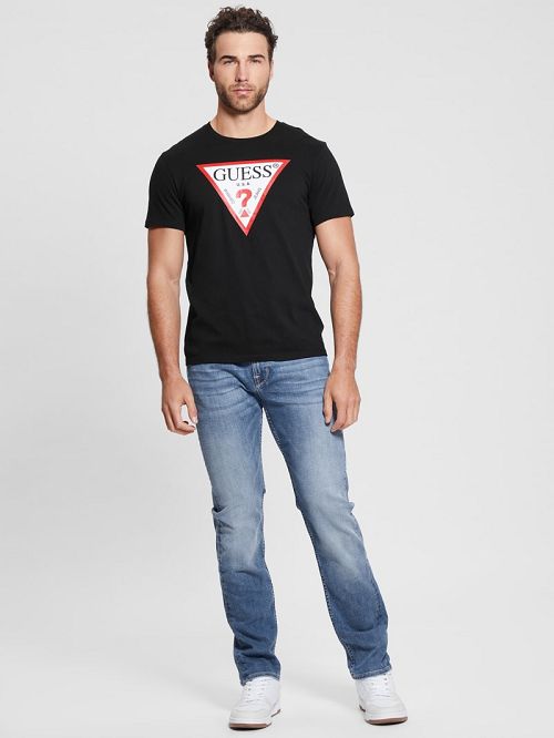 Guess Eco Triangle Classic Tee Negrii | GUESS-SN30474