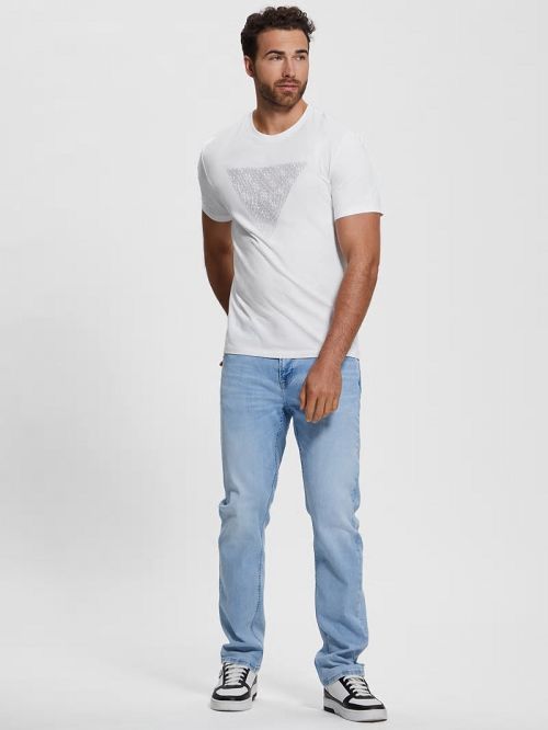 Guess Eco Triangle Crewneck Tee Albi | GUESS-SN31537