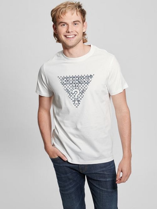 Guess Eco Triangle Patch Tee Albi | GUESS-SN30529