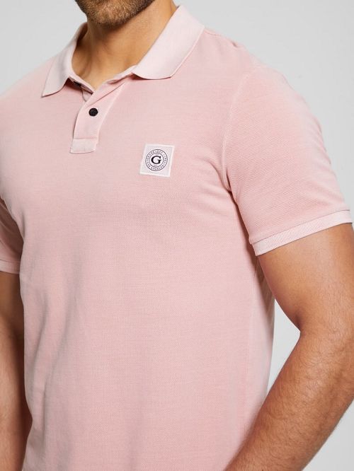Guess Eco Washed Polo Roz | GUESS-SN31250