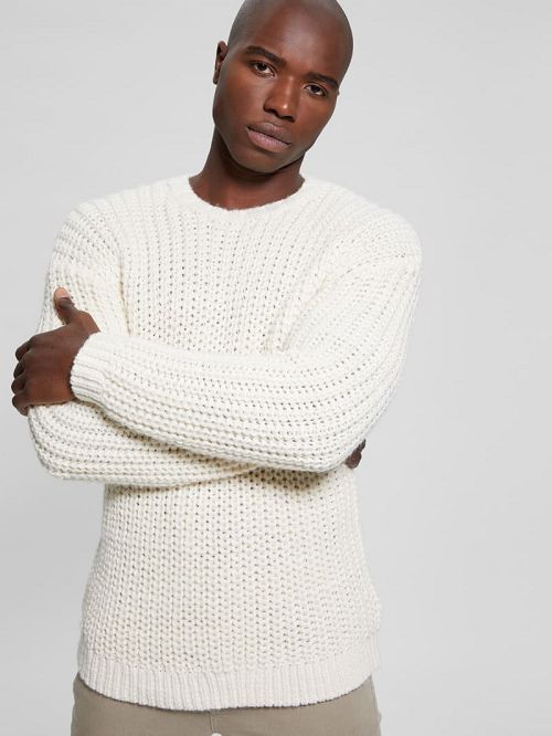 Guess Eco Wool-Blend Grayson Sweater Albi | GUESS-SN30977
