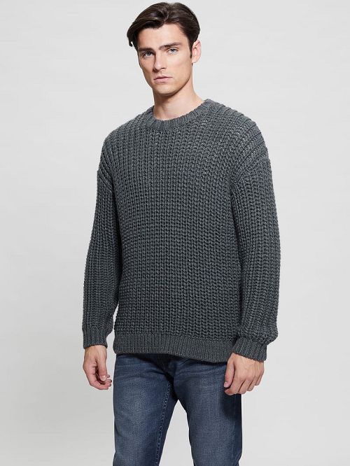 Guess Eco Wool-Blend Grayson Sweater Gri | GUESS-SN30895