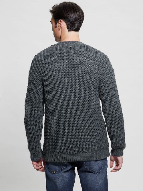 Guess Eco Wool-Blend Grayson Sweater Gri | GUESS-SN30895