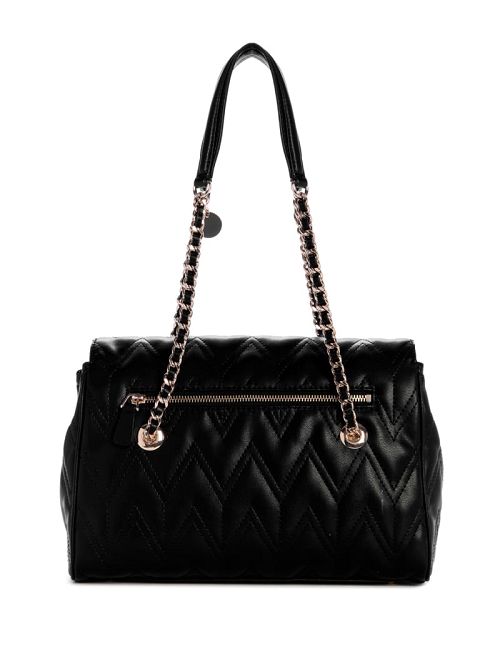 Guess Eda Quilted Satchel Negrii | GUESS-SN29203