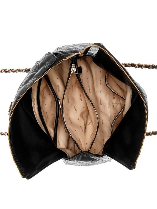 Guess Eda Quilted Satchel Negrii | GUESS-SN29203