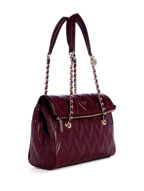 Guess Eda Quilted Satchel Rosii | GUESS-SN29062