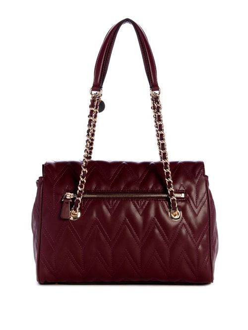 Guess Eda Quilted Satchel Rosii | GUESS-SN29062