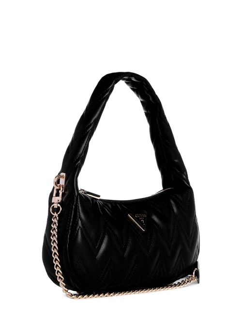 Guess Eda Top-Zip Shoulder Bag Negrii | GUESS-SN29058