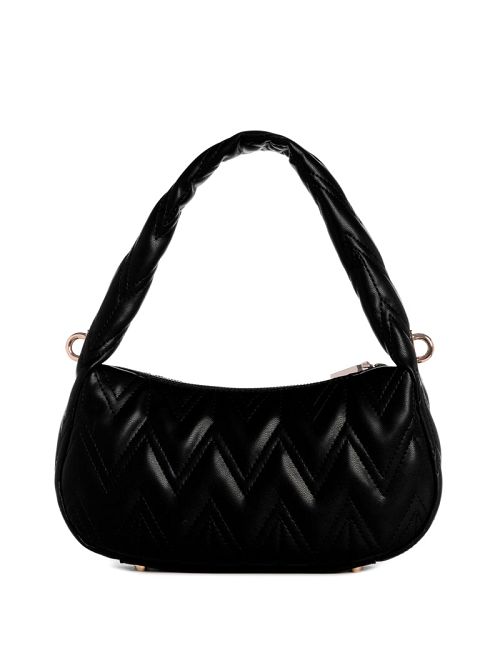 Guess Eda Top-Zip Shoulder Bag Negrii | GUESS-SN29058